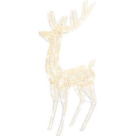 Renne de Noël XXL Acrylique 250 LED 180 cm Blanc chaud CFW465471 (1/5)