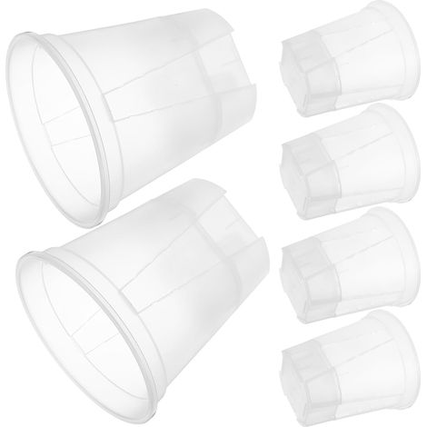 Pieces Transparent Plastic Self-Watering Flower Pots with Drainage for Indoor Plants, Breathable for Orchids (1/5)