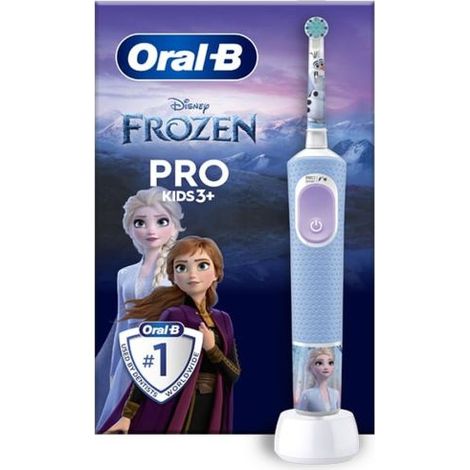 Oral-b electric toothbrush vitality pro kids frozen edition, blue eu