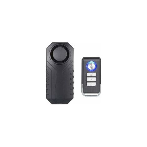Alarme De Vélo, Alarme Antivol sans Fil pour Vélo Moto Voiture Véhicules Portes Et Fenêtres, 113db Super Fort Et étanche (Télécommande Incluse)