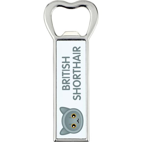 Apribottiglie British Shorthair con grafica e incisione di Art-Dog (1/5)