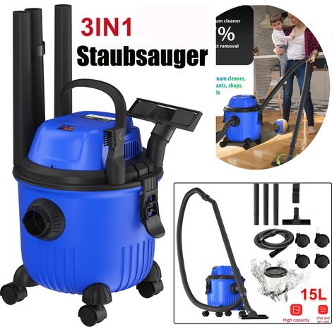 Dayplus – Aspirateur à main 2000W – Capacité 15L – Aspiration 18000Pa – Cordon 2m – Accessoires pour nettoyage intérieur et extérieur (1/4)