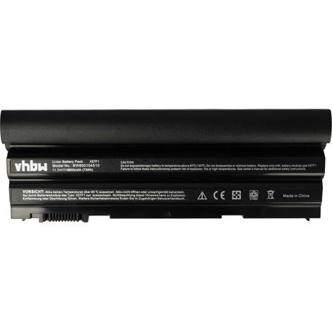 vhbw Akku kompatibel mit Dell Vostro 3560, 3460 Notebook (6600 mAh, 11,1 V, Li-Ion) (1/5)