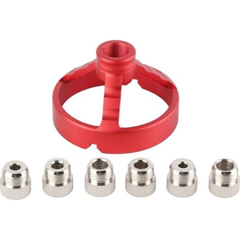 Perceuse verticale, gabarit de perçage, guide de perçage à angle droit, accessoire de perçage vertical, trou, accessoires pour outils électriques (rouge) (1/4)