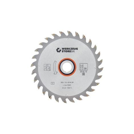 WS24 HM-Kreissägeblatt Holz 160 x 1,8 x 20 WZ 28 - WS24-100415 (1/2)