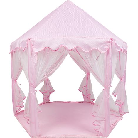 Castello Principessa Portatile Tenda Casetta Tenda Principessa Casa e Castello Giochi Rosa  per Bambini (1/5)