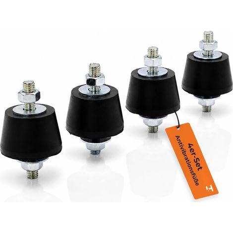 HausHeld Antivibrationsfüße M8 40 mm für Klimaanlagen - 4er Set (1/5)