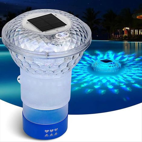 Flotteur De Cloro Alimentado Por Energa Solar Con Luces De (1/5)