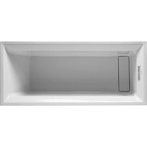Vasca rettangolare 2° PIANO 1 schienale inclinato 1700x750mm bianco