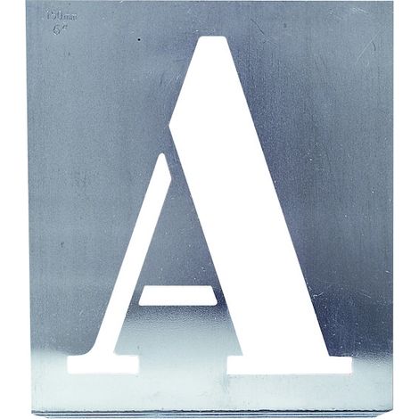Pochoir métal alphabet 50mm – Écriture capitale pour marquages nets – Métal haute résistance 0,3mm – 315010 – Wilmart