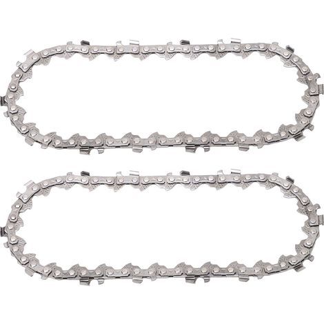 4-Zoll-Kettensägenkette, 2 Stück, 28 Treibglieder, Mini-Ersatzteile aus legiertem Stahl (1/5)