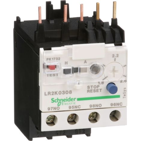 Relè sovraccarico termico per motore - TeSys LR2 K - 1,8..2,6 A - Classe 10A - LR2K0308
