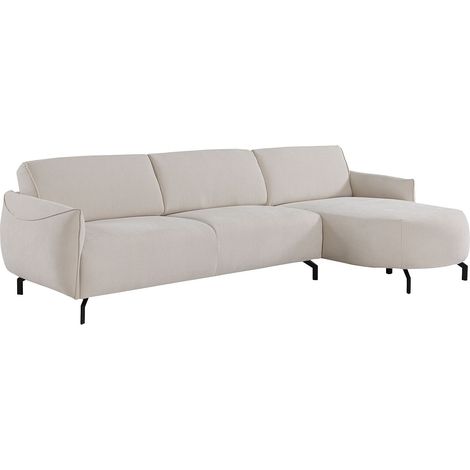 Divano angolo a destra in Tessuto Beige - FERIONA (1/4)