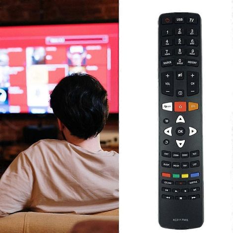 Télécommande de remplacement compatible avec les téléviseurs LED/LCD RC311 FMI5. (1/4)