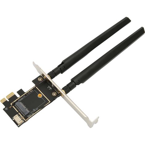 Carte d'Adaptation M.2 vers PCI-E Externe, Plug and Play pour Carte WiFi avec Antennes, Compatible NGFF (1/5)