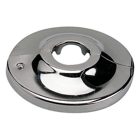 Rosace plate articulée laiton chromé pour tube cuivre 16