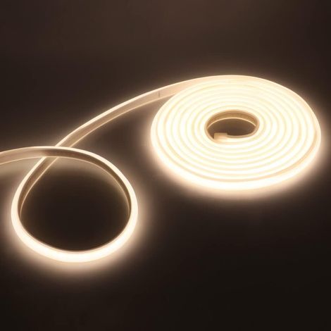 1 Ruban Led Néon COB 288 LEDs/M, Flexible IP65 Etanche 230V, Blanc Naturel 4M Pour Intérieur Extérieur (1/5)