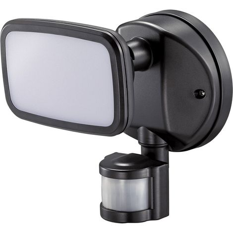 Faretto LED con sensore crepuscolare e di movimento, 10 W, 750 lm, luce diurna 4000 K, IP65, nero, ø12 × 14 × 17 cm (1/4)
