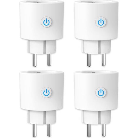 Energieverbrauchsmessung der 16A WLAN-Smart-Steckdose, Smart-Steckdose kompatibel mit Alexa/Google Home, App-Steuerung, Zeitplänen und Timer (1/5)