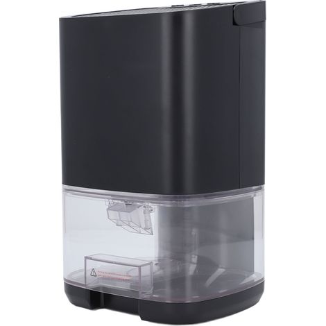 Déshumidificateur compact de 1 litre (35 oz) avec LED 7 couleurs, arrêt automatique, idéal pour la maison, la chambre ou le sous-sol, noir, prise UE AC100-240V. (1/5)