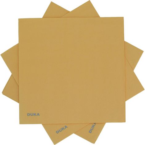 Servilletas de papel decorativas Mononord 33x33cm 20 unidades. color amarillo duka (1/3)
