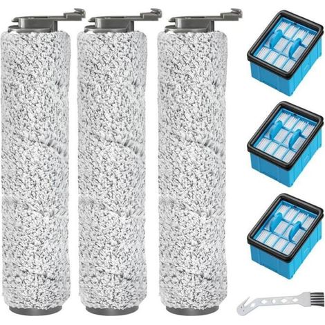 Pièces de Rechange pour Rouleau de Brosse et Filtre 3882 pour Kit D'Accessoires pour Aspirateur Sec et Humide Bissell CrossWave (1/5)