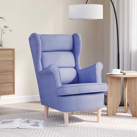 vidaXL Armchair Jeans Blue 74x84x100 cm Fabric (1/5)