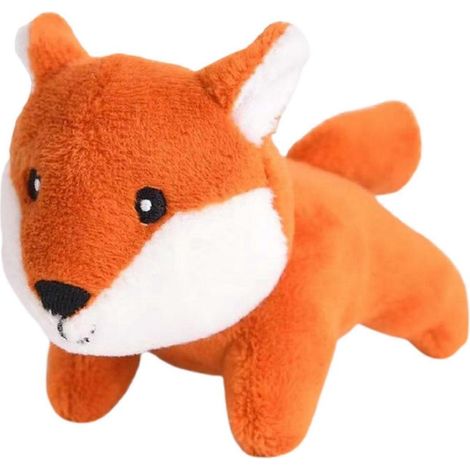 Jouets en peluche pour chiens, jeux de cache-cache, animaux de la forêt qui couinent, renard de 10 cm, jouets sensoriels et éducatifs pour chiens. (1/4)