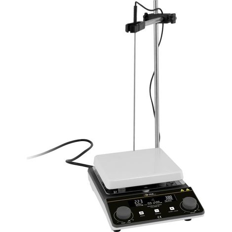 PCE Instruments PCE-MSR 30 Agitateur de laboratoire 550 W 5 kg plastique avec plaque chauffante (1/3)