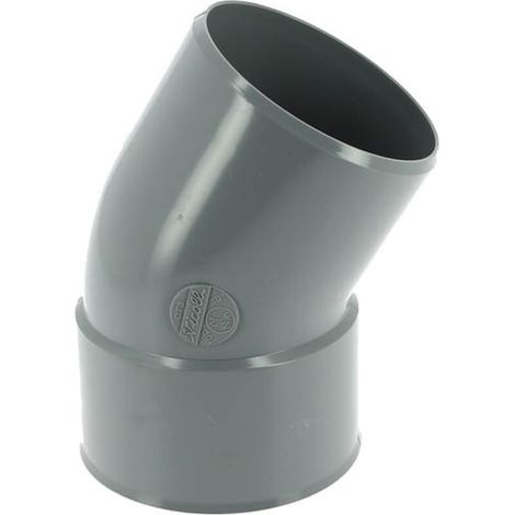 Coude 30° PVC évacuation mâle femelle Ø100 – Raccord lisse pour évacuation eaux usées – Durable et résistant aux impuretés (1/2)