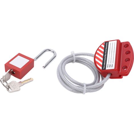 Câble antivol de sécurité de 1,8 mètre, résistant aux hautes températures, inaltérable, anticorrosion, réglable (1/5)