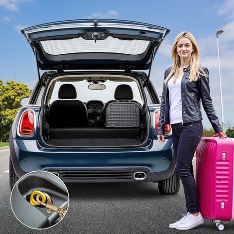 Pliable de Voiture Pare-Chocs 96x64cm, Protection Universelle de Coffre de Voiture pour Chien, Housse Protection Chien, Protégeant le Pare-chocs Contre les Rayures (1/4)