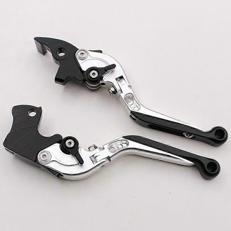 Convient aux motos KTM200 Duke RC200 KTM250 leviers de freins modifiés Steel Cannon (blancs) (1/5)