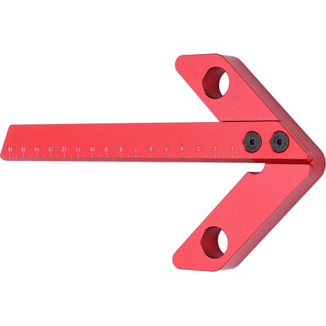 Équerre de Précision 45° 90° pour Menuiserie et Bricolage, Outil de Mesure d'Angle Droit (1/5)