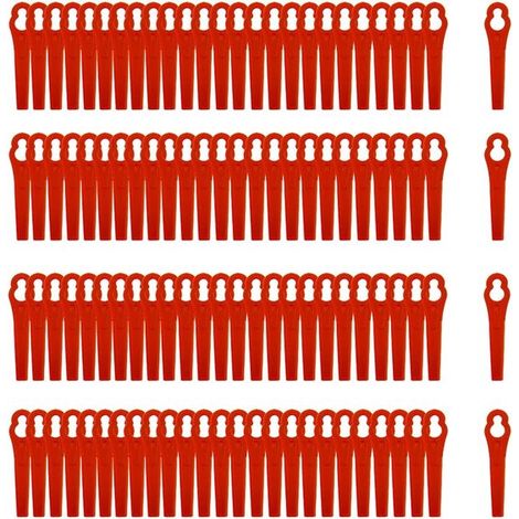 100 Ersatzmesser, Kunststoff-Ersatzmesser, Trimmer, Rasentrimmermesser, Rasenmähermesser, Kunststoff, Kunststoffmesser für Akku-Rasentrimmer (1/5)