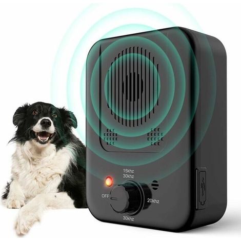Anti-Bell-Hund, Ultraschall-Anti-Bell-Gerät, automatisches Anti-Bell-Hunde-Ultraschallgerät, wasserdicht für kleine und große Hunde..DEBUNS (1/4)