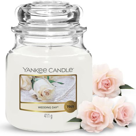 Yankee Candle Candela profumata in giara media Giorno del matrimonio Durata Fino a 75 Ore (1/5)