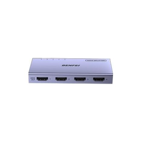 Répartiteur HDMI 1 entrée 4 Sorties 4K@60Hz, Splitter HDMI 2.0 1x4 avec HDR, HDCP 2.2, 18Gbps, Gestion EDID [Alimentation USB-C boîtier en Aluminium], Mirror Uniquement pour 5 Xbox (1/5)