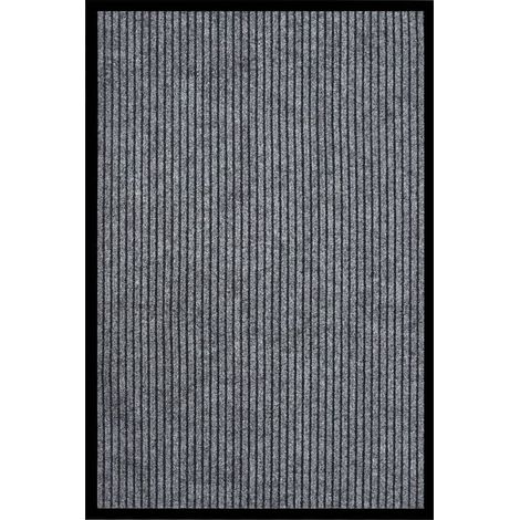 Paillasson rayé Tapis de salon Style Moderne - Tapis de sol Gris 80x120 cm BV991989 - BonneVie (1/5)