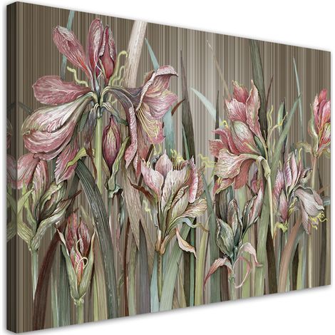 Tableau sur toile Fleurs d'iris 60x40 (1/5)