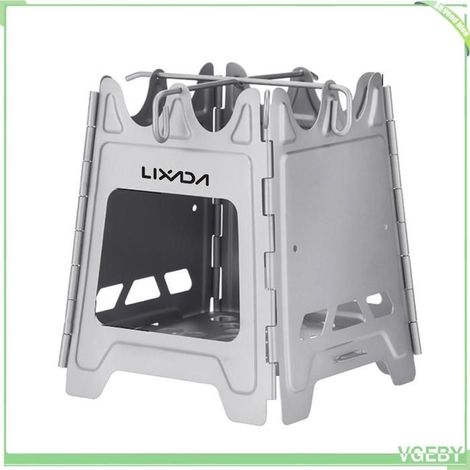 Poêle à bois de camping - FAFEICY - Mini Ti pliable - démontable - large ouverture - ultra léger 249 g (1/5)