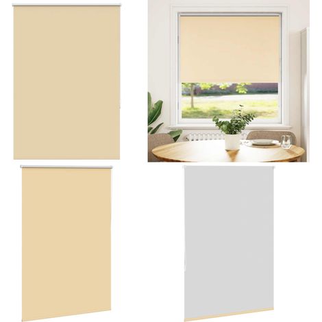vidaXL Verdunkelungsrollo Beige 110x150 cm Stoffbreite 105,7 cm (1/5)