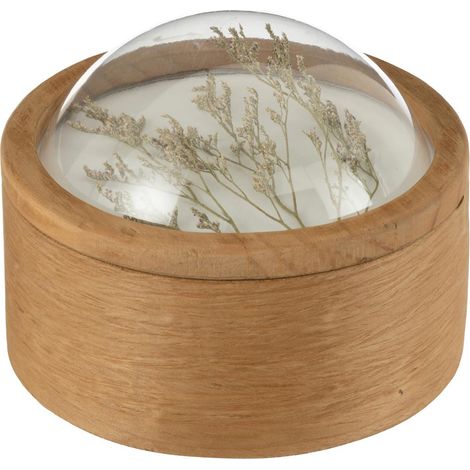 Boîte Déco en Bois "Cereal" 16cm Naturel (1/4)