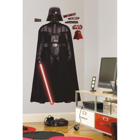 STAR WARS DARK VADOR - Stickers repositionnables géants Dark Vador, Star Wars 178x93 (1/3)