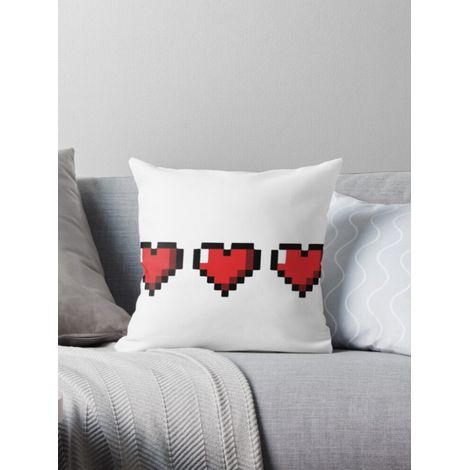 AIVO Kissenbezug mit Minecraft-Herzmuster, Sofabezug (doppelseitig)