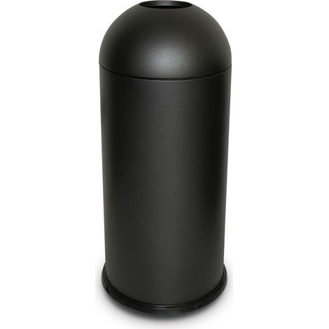 Pattumiera Per Raccolta Rifiuti Ø35xh88 cm da Interno In Acciaio Verniciato Nero (1/2)