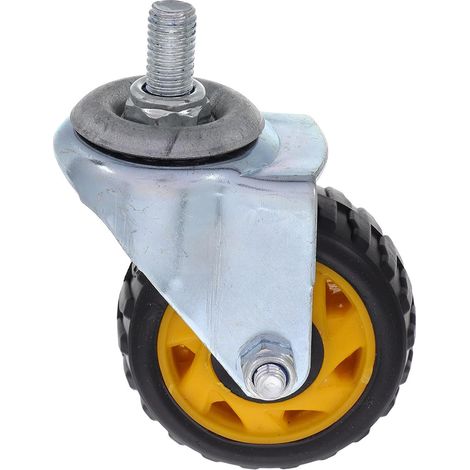 Roue pivotante en plastique pour cric hydraulique, roue de cric de sol pour entretien de voiture, pièces de roulettes pour cric de remorque (1/5)