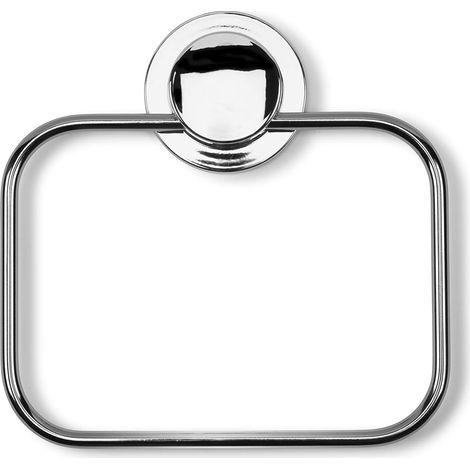Croydex Stick n Lock Adhesive Towel Ring, Rust Free Bathroom Accessories (1/8)
