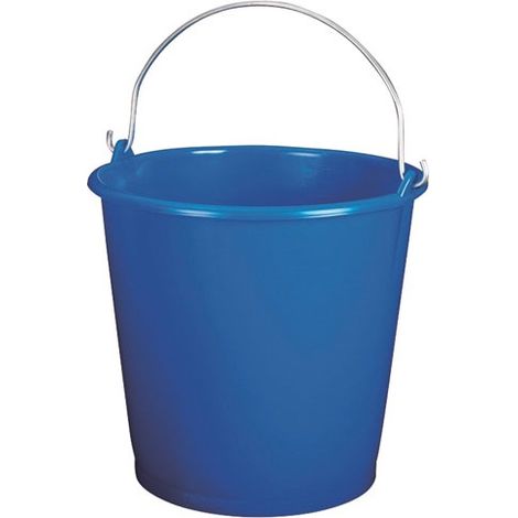 Secchio per pulizie 16l graduato blu - alluminio e plastica