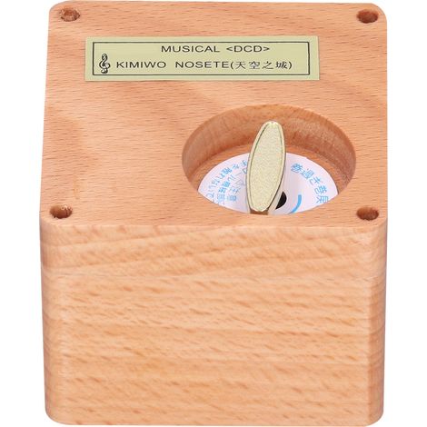 Boîte à musique rétro en bois, cadeau idéal pour Noël, le Nouvel An, un anniversaire ou pour votre petite amie ou amoureuse. (1/5)